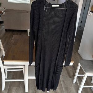 Papaya Black Long Sleeve Cardigan for Work